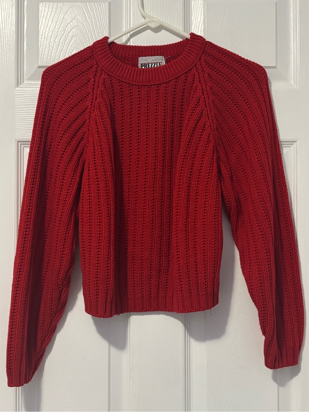 Red Cropped Sweater